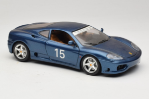 Ferrari 360 Modena #15 Лимитирано Издание Син Металик Bburago 1:18 3358-F1 Метал — снимка 6 от 8