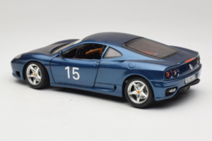 Ferrari 360 Modena #15 Лимитирано Издание Син Металик Bburago 1:18 3358-F1 Метал — снимка 7 от 8