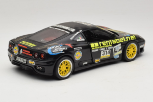 Ferrari 360 Modena Rentabel #314 Gagliardi Черен Bburago 1:18 3378-B1 Метал — снимка 3 от 8