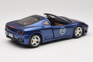 Ferrari 360 Modena Targa Лимитирано Издание 333 бр Лилав Металик Bburago 1:18 3348-F1 Метал — снимка 3 от 8