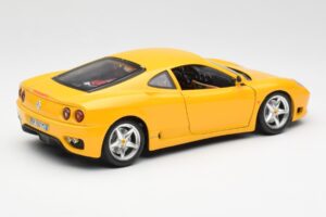 Ferrari 360 Modena Жълт Bburago 1:18 3368 Метал — снимка 3 от 8