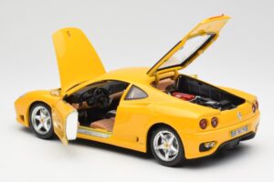 Ferrari 360 Modena Жълт Bburago 1:18 3368 Метал — снимка 5 от 8