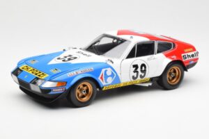 Ferrari 365 GTB/4 #39 J-C. Andruet / Lena 24 Hours of Le Mans 1972 Kyosho 1:18 08164E Метал