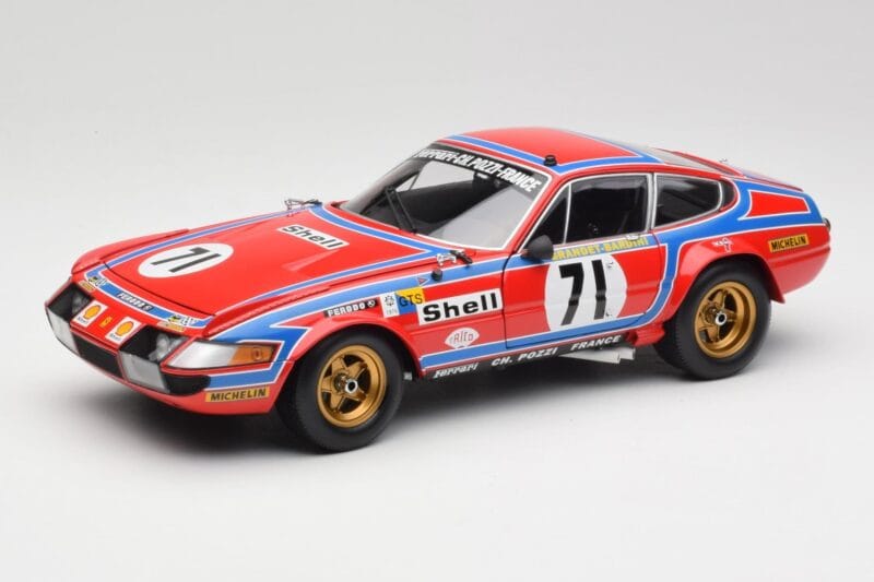 Ferrari 365 GTB4 Competizione #71 24 Hours of Le Mans 1974 Kyosho 1:18 08164A Метал
