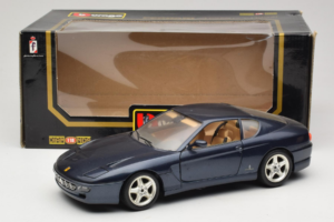 Ferrari 456 GT Син Bburago 1:18 3036-B1 Метал — снимка 8 от 8