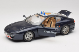 Ferrari 456 GT Carabinieri Черен Bburago 1:18 3036-B3 Метал — снимка 2 от 8