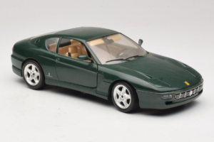 Ferrari 456 GT Тъмнозелен Bburago 1:18 3046-GR1 Метал — снимка 6 от 8