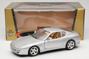 Ferrari 456 GT Сребрист Bburago 1:18 3336-S1 Метал — снимка 8 от 8