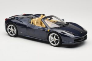Ferrari 458 Italia Spider Dark Blue Metallic Hot Wheels 1:18 X5529 Метал — снимка 6 от 8