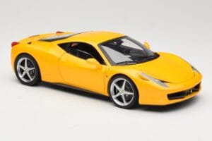 Ferrari 458 Italia Жълт Hot Wheels 1:18 P9894 Метал — снимка 6 от 8