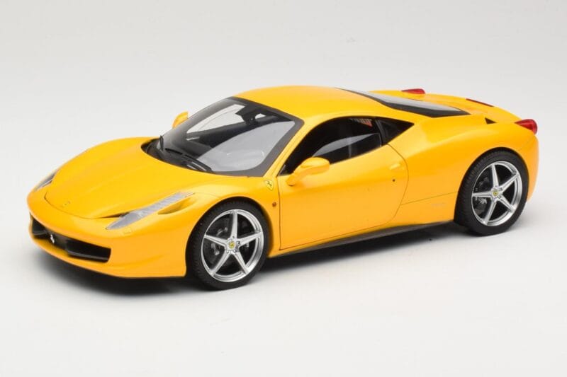 Ferrari 458 Italia Жълт Hot Wheels 1:18 P9894 Метал