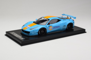 Ferrari 458 LB Works Gulf Blue Orange BBA 1:18 REMC033 Смола — снимка 2 от 7