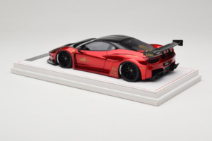 Ferrari 458 Liberty Walk LB-Silhouette WORKS GT Candy Червен IVY 1:18 REMC003 Смола — снимка 5 от 6