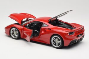 Ferrari 488 GTB Червен Bburago 1:18 18-16008 Метал — снимка 5 от 8