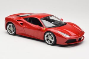 Ferrari 488 GTB Червен Bburago 1:18 18-16008 Метал — снимка 6 от 8