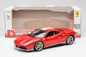 Ferrari 488 GTB Червен Bburago 1:18 18-76102 Метал — снимка 8 от 8