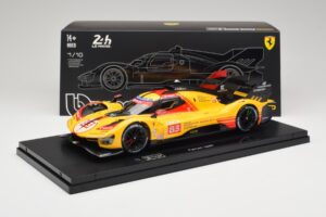 Ferrari 499P Hypercar AF Corse #83 R. Kubica / Y. Ye / R. Shwartzman 24 Hours of Le Mans 2024 Bburago 1:18 18-16313-83-VET Ме — снимка 9 от 9