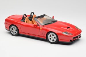 Ferrari 550 Barchetta Pininfarina Червен Bburago 1:18 327660 Метал — снимка 6 от 8