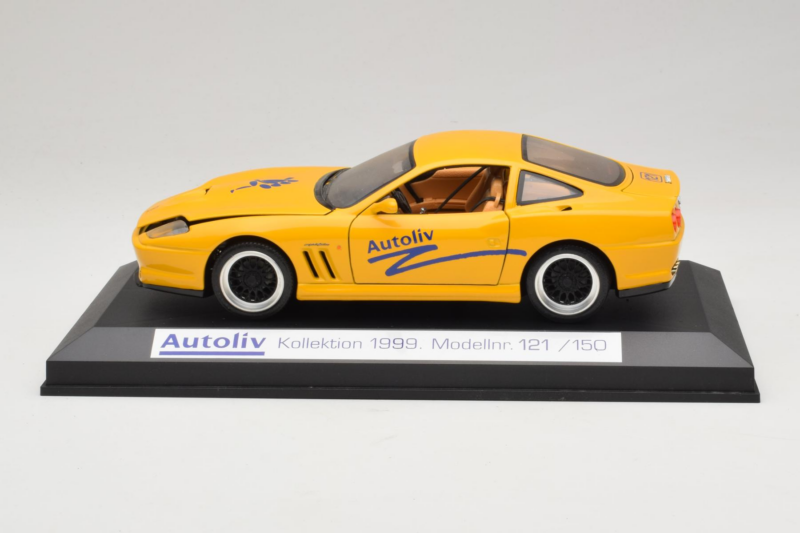 Ferrari 550 Maranello Autoliv Жълт Лимитирана Серия Exclusive Cars 1:18 EC002 Метал