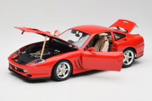 Ferrari 550 Maranello Червен Bburago 1:18 3064 Метал — снимка 2 от 8