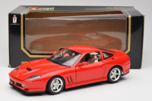 Ferrari 550 Maranello Червен Bburago 1:18 3064 Метал — снимка 8 от 8