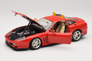 Ferrari 550 Maranello Safety Car Rosso Corsa Bburago 1:18 3064-P1 Метал — снимка 2 от 8