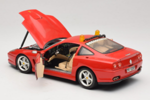 Ferrari 550 Maranello Safety Car Rosso Corsa Bburago 1:18 3064-P1 Метал — снимка 5 от 8