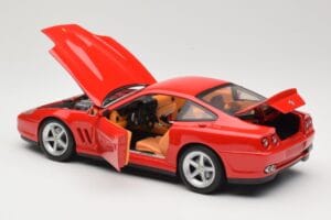 Ferrari 575M Maranello Червен Hot Wheels 1:18 54937 Метал — снимка 5 от 8