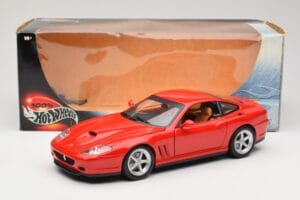 Ferrari 575M Maranello Червен Hot Wheels 1:18 54937 Метал — снимка 8 от 8