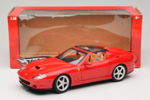 Ferrari 575M Superamerica Червен Hot Wheels 1:18 J2858 Метал — снимка 8 от 8