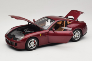 Ferrari 599 GTB Fiorano Тъмночервен Hot Wheels 1:18 M1200 Метал — снимка 2 от 8