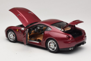 Ferrari 599 GTB Fiorano Тъмночервен Hot Wheels 1:18 M1200 Метал — снимка 5 от 8