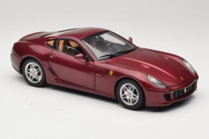 Ferrari 599 GTB Fiorano Тъмночервен Hot Wheels 1:18 M1200 Метал — снимка 6 от 8