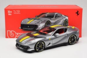 Ferrari 812 Competizione Grigio Coburn Bburago 1:18 18-01647 Метал — снимка 8 от 8