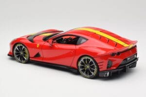 Ferrari 812 Competizione Rosso Corsa С Жълти Ивици Bburago 1:18 18-16915 Метал — снимка 7 от 8