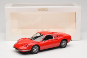 Ferrari Dino 246 GT Червен Norev 1:18 187800 Метал — снимка 6 от 6