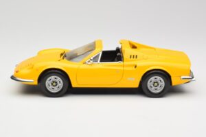 Ferrari Dino 246 GTS Жълт Hot Wheels 1:18 23920 Метал — снимка 4 от 8