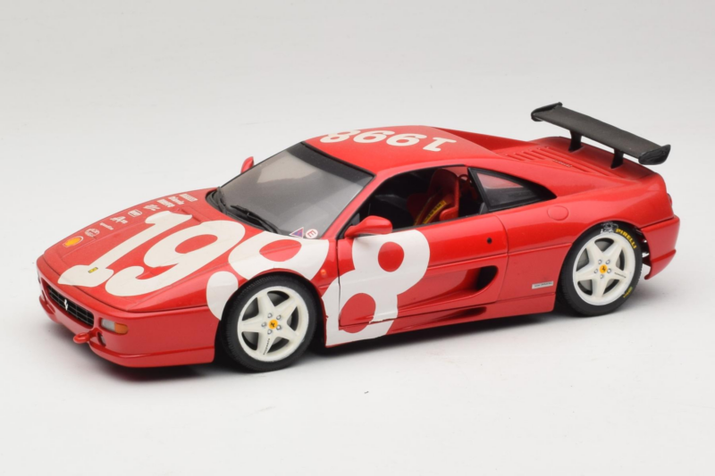 Ferrari F355 Berlinetta Червен с бели джанти UT Models 1:18 180074020-P2 Метал