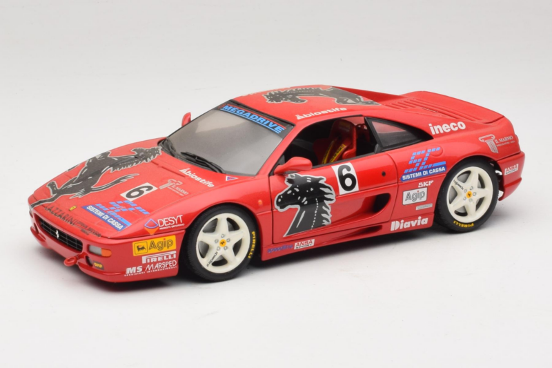 Ferrari F355 Berlinetta Diavia #6 Червен UT Models 1:18 180074020-P3 Метал