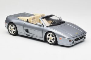 Ferrari F355 Spider Сребрист Hot Wheels 1:18 23907-M1 Метал — снимка 6 от 8