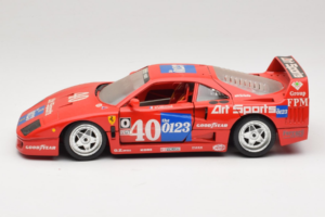 Ferrari F40 #40 J-P. Jabouille / O. Grouillard Art Sports 1987 Bburago 1:18 3332-A1 Метал — снимка 4 от 8