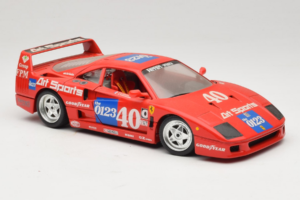Ferrari F40 #40 J-P. Jabouille / O. Grouillard Art Sports 1987 Bburago 1:18 3332-A1 Метал — снимка 6 от 8