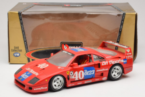 Ferrari F40 #40 J-P. Jabouille / O. Grouillard Art Sports 1987 Bburago 1:18 3332-A1 Метал — снимка 8 от 8
