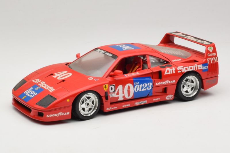 Ferrari F40 #40 J-P. Jabouille / O. Grouillard Art Sports 1987 Bburago 1:18 3332-A1 Метал