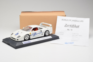 Ferrari F40 Autoliv Бял Лимитирано Издание 150 бр Exclusive Cars 1:18 EC001 Метал — снимка 9 от 9