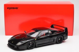Ferrari F40 Черен Kyosho 1:18 08416BK Метал — снимка 10 от 10