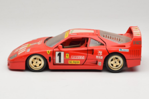 Ferrari F40 Evoluzione #1 Pirelli Червен 1992 Bburago 1:18 3042-P1 Метал — снимка 4 от 8