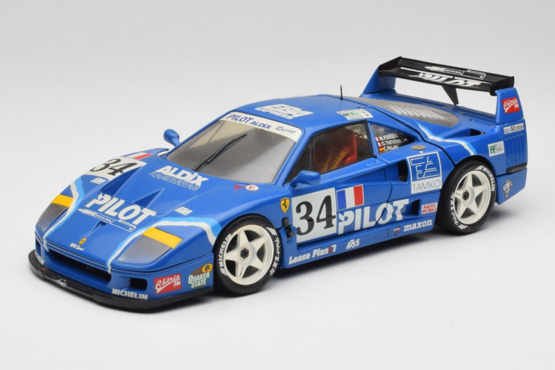 Ferrari F40 Evoluzione #34 Син Custom 1987 Bburago 1:18 3032-C1 Метал