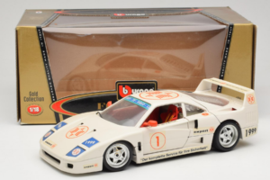 Ferrari F40 #1 Expert Бял 1987 Bburago 1:18 3332-W2 Метал — снимка 8 от 8