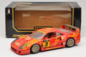 Ferrari F40 #3 F. Kroymans Ferrari Imports Kroymans BBS Wheels Червен 1987 Bburago 1:18 3032-H1 Метал — снимка 8 от 8